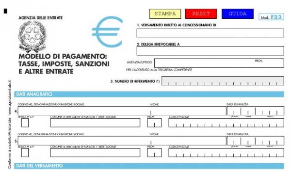 Modello F23 Editabile 2013 Soldioggi