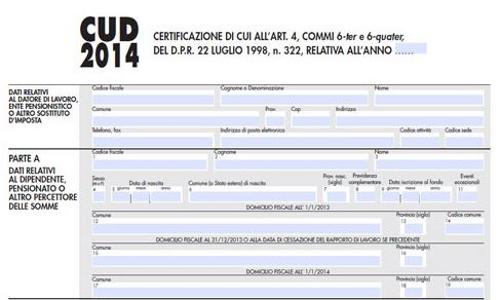 Cud 2014 Editabile Gratis Soldioggi