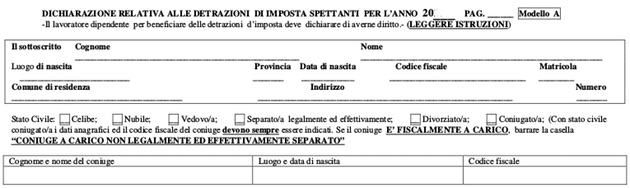 Modello Detrazioni Fiscali Inps Pdf Editabile Partitaiva It Hot Sex